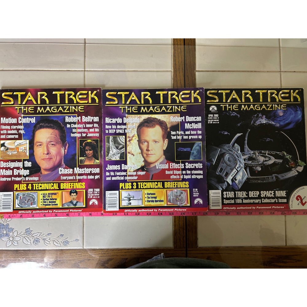 Lot‎ of 3 Star Trek The Magazine 2000, 2000, 2003 Collector